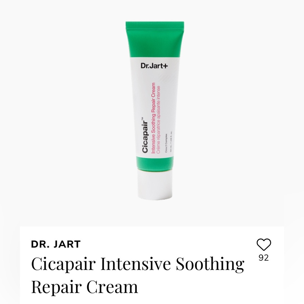 Dr. Jart Cicapair Intensive Soothing Repair Cream NIB